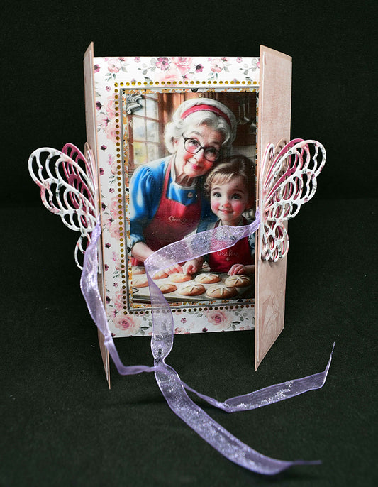 Carte d'anniversaire personnes âgées - Carte au papillon - création originale et unique