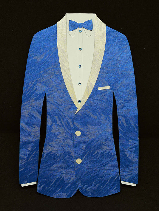 Carte d'anniversaire homme Costume nœud papillon - Carte chevalet personnalisable