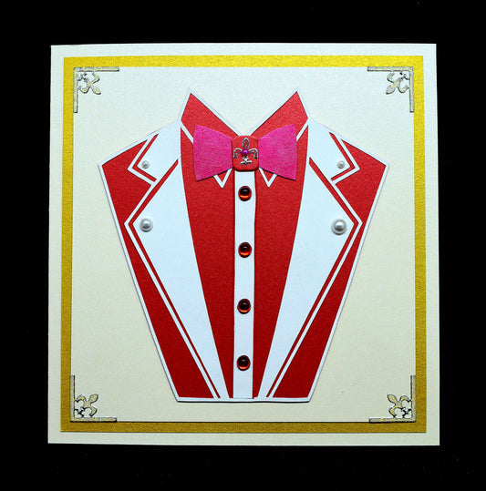 Carte d'anniversaire homme 3D - Carte en forme de chemise et nœud papillon - création personnalisable