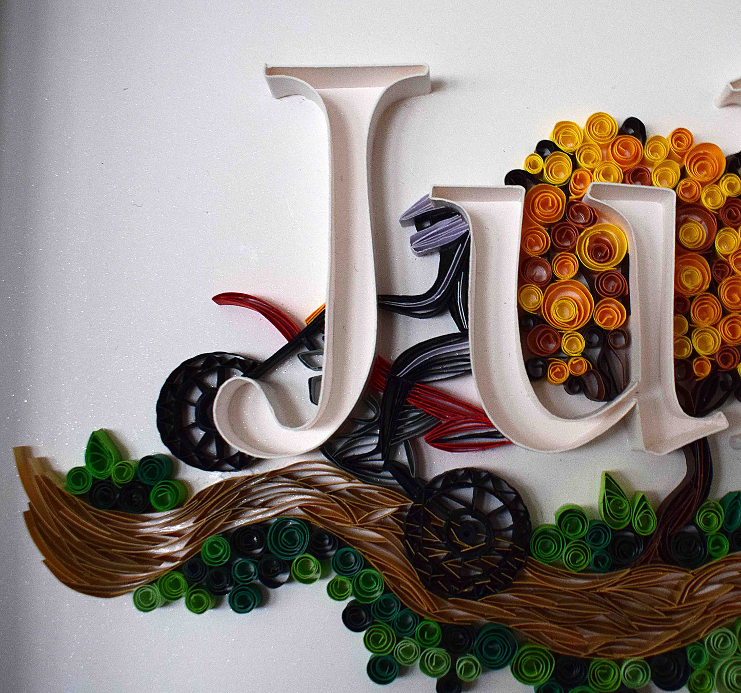 Tableau prénom enfant personnalisé – décoration murale bébé / chambre enfant – création papier 3D fait main