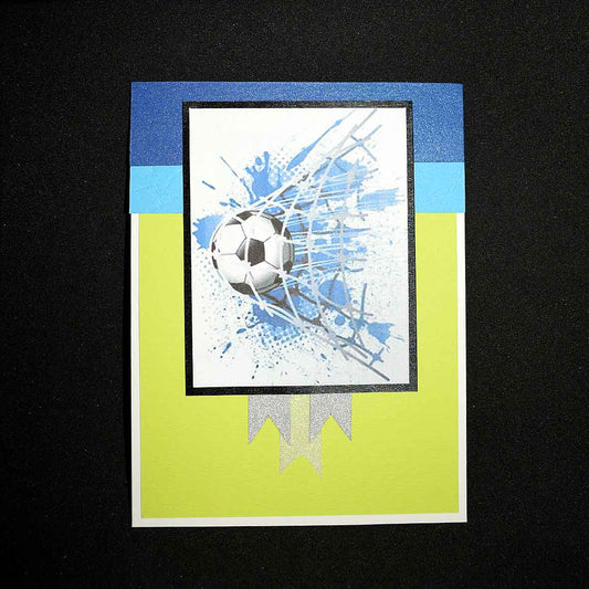 Carte anniversaire foot – Carte artisanale