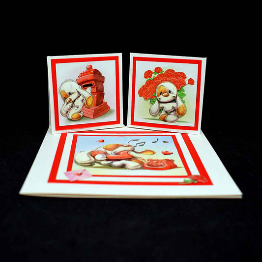 Carte pour Saint Valentin , Mylo amoureux en 3D