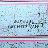 Carte pour fêtes juives, Joyeuse Bat Mitz Vah,  étoile de David Mazel Tov