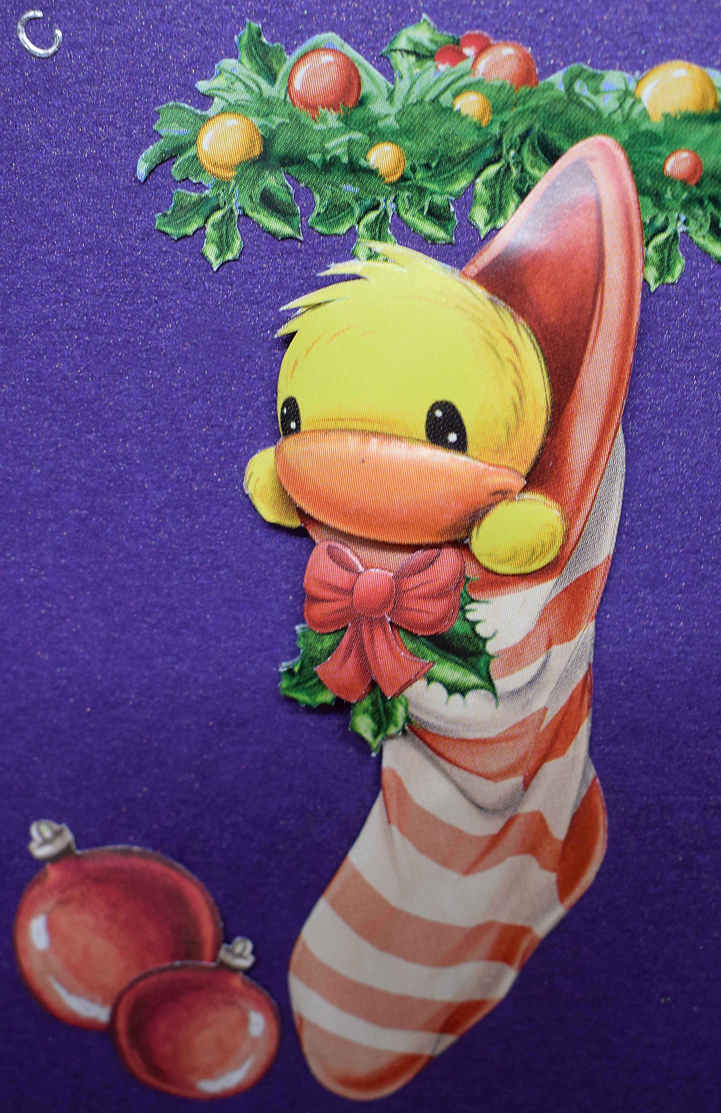 Etiquettes de porte au poussin de Noël