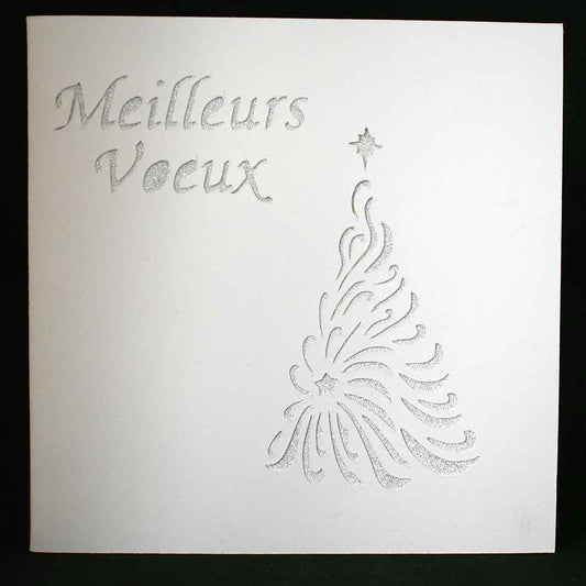 Carte de Noël en relief, flocon de neige en pop up