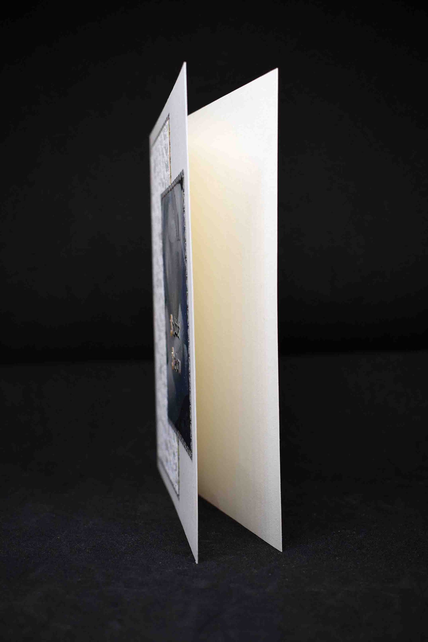 Carte pour fêtes juives, Shabbat Shalom, motifs rose blanche