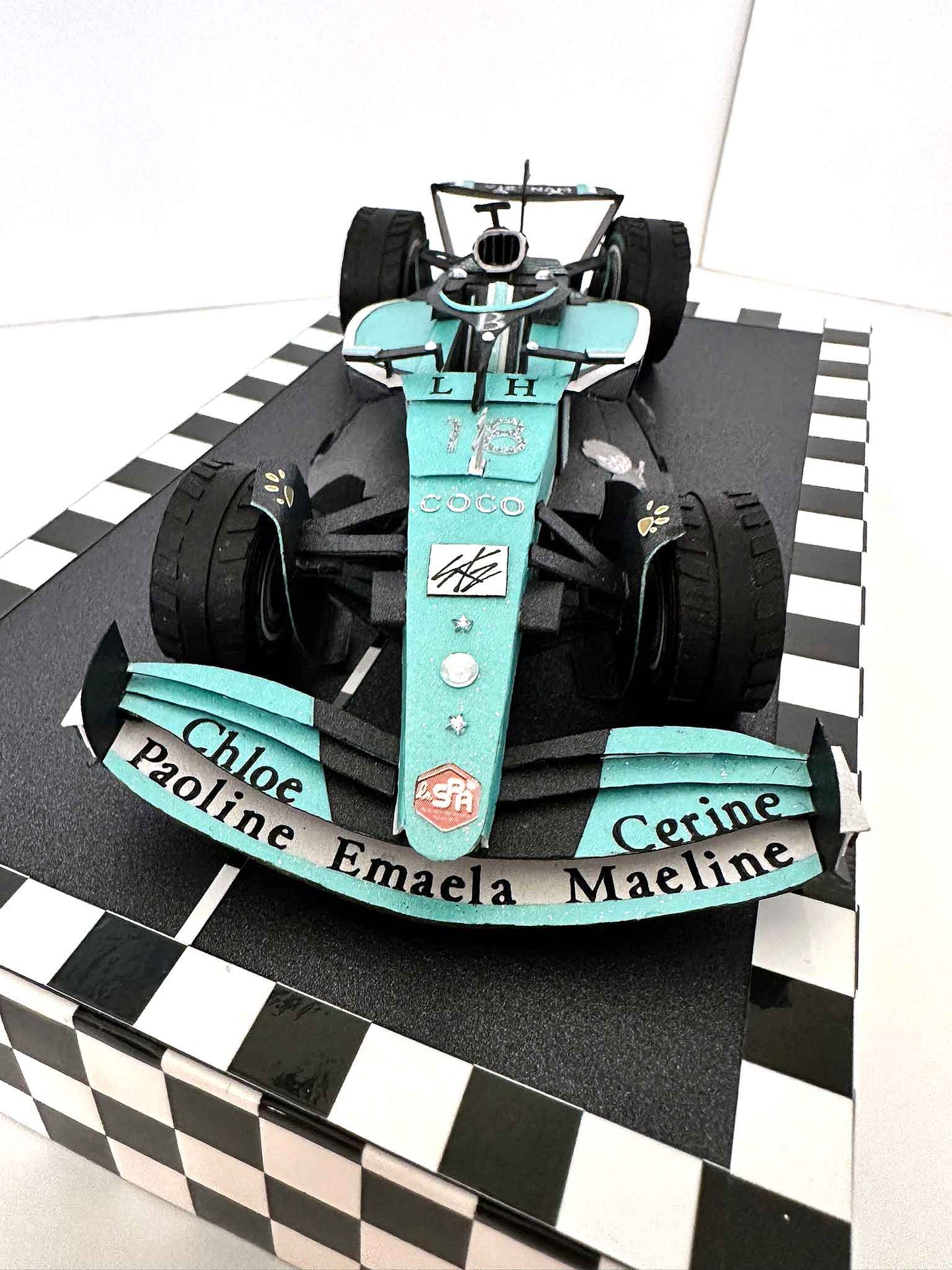 Maquette Formule 1 personnalisée – Création artisanale sur mesure