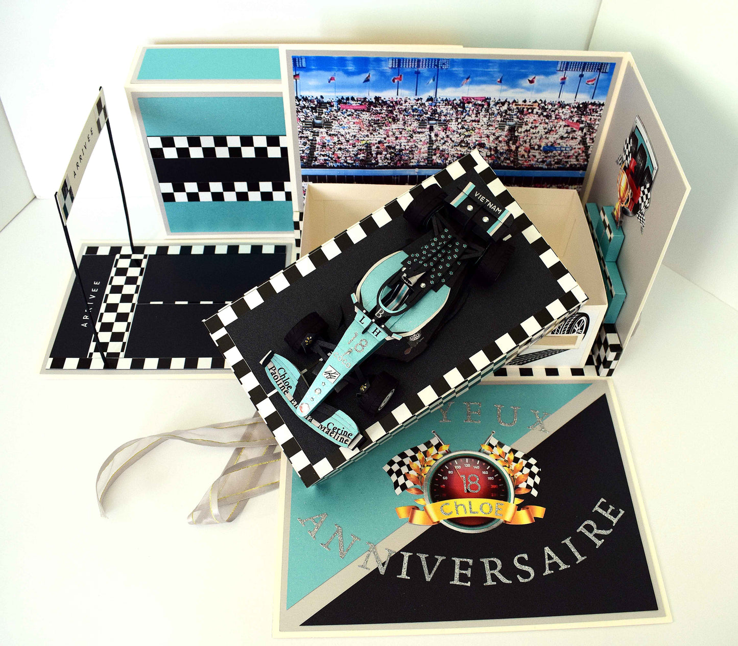 Maquette Formule 1 personnalisée – Création artisanale sur mesure