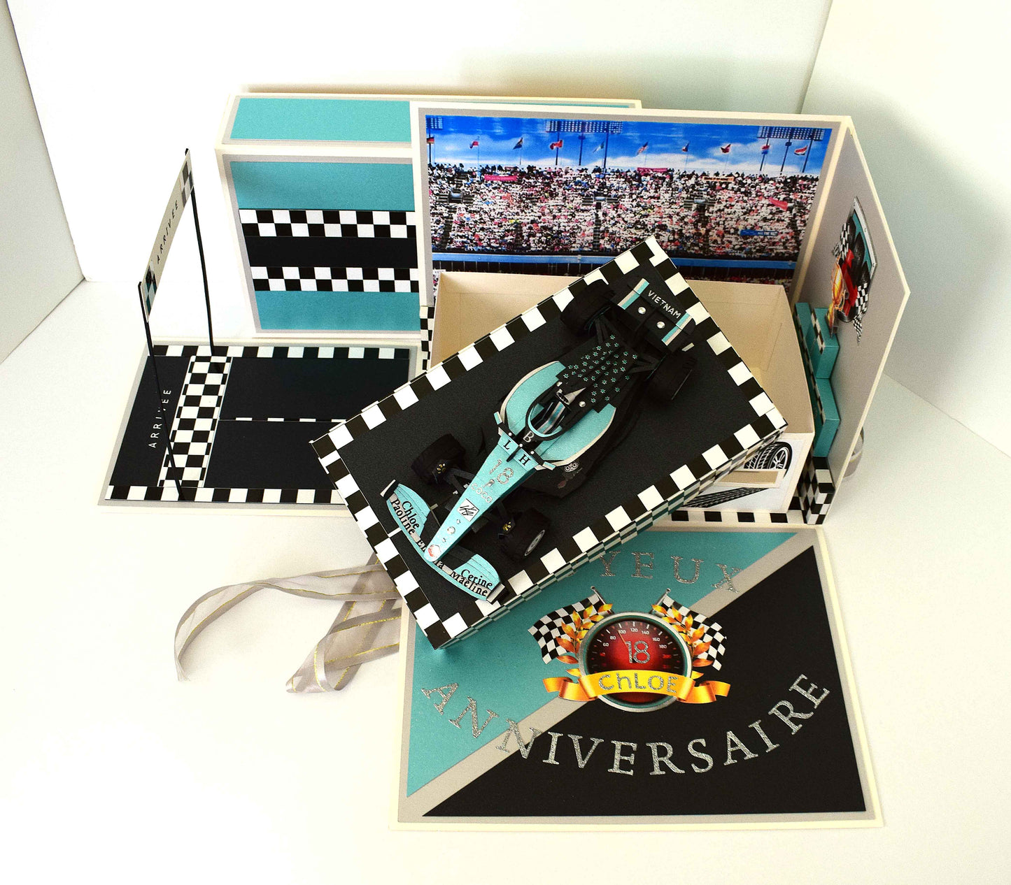 Maquette Formule 1 personnalisée – Création artisanale sur mesure