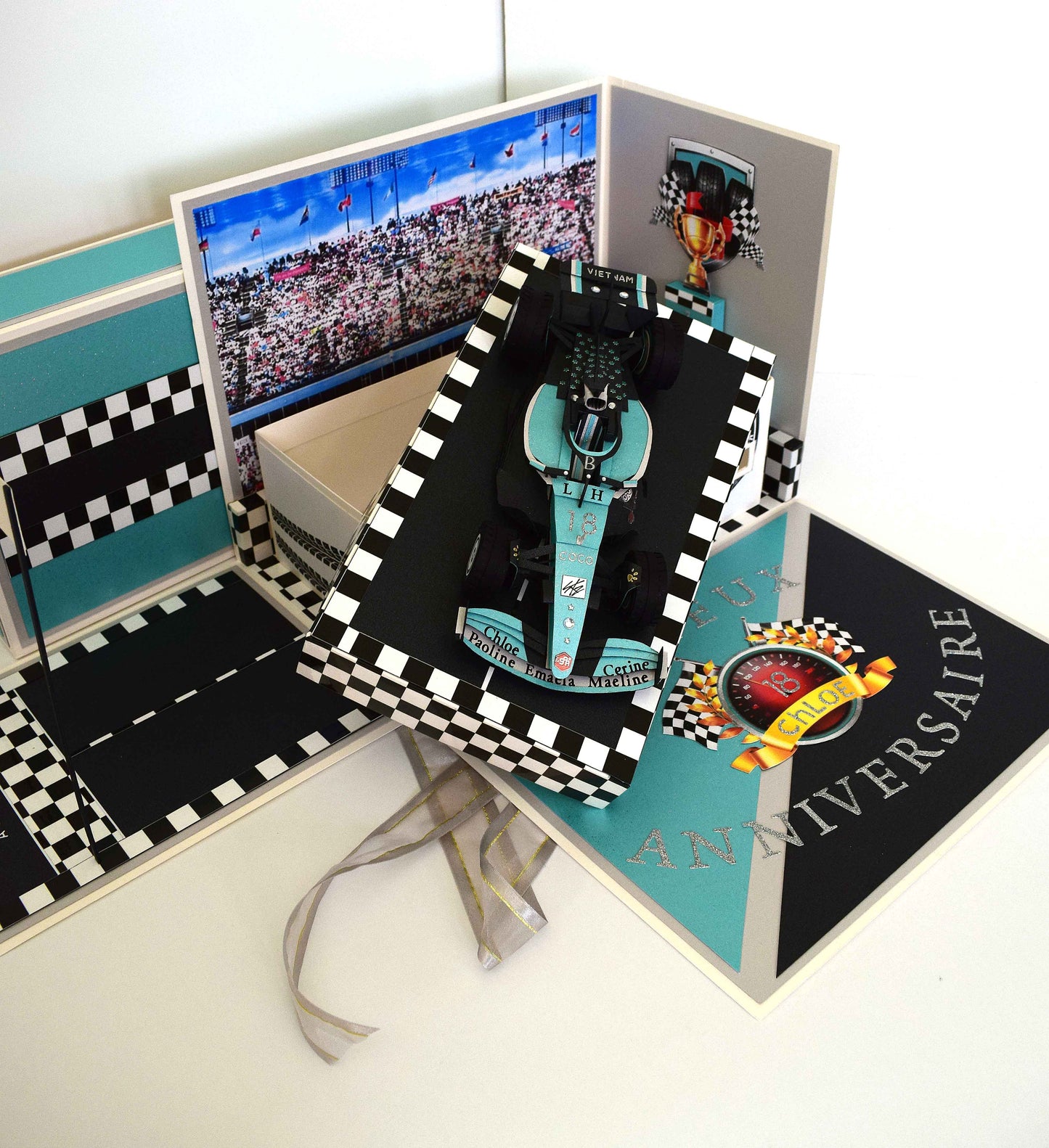 Maquette Formule 1 personnalisée – Création artisanale sur mesure