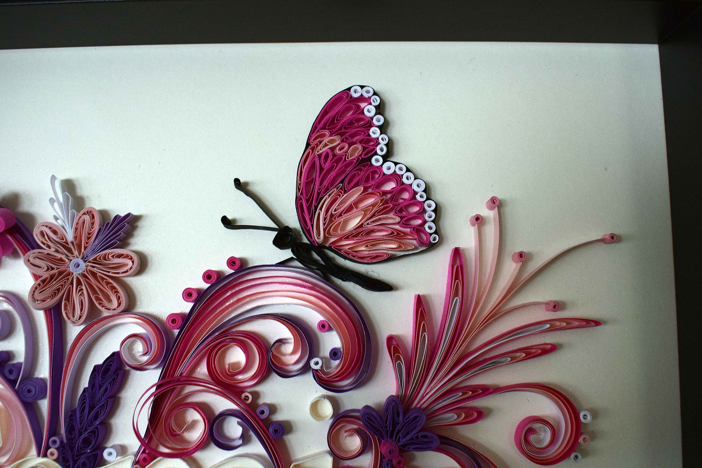 Tableau prénom personnalisé enfant – décoration murale quilling (fait main)