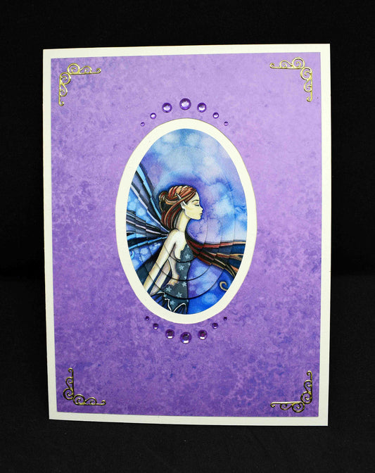 Carte anniversaire 3D elfe - carte féérique originale personnalisable