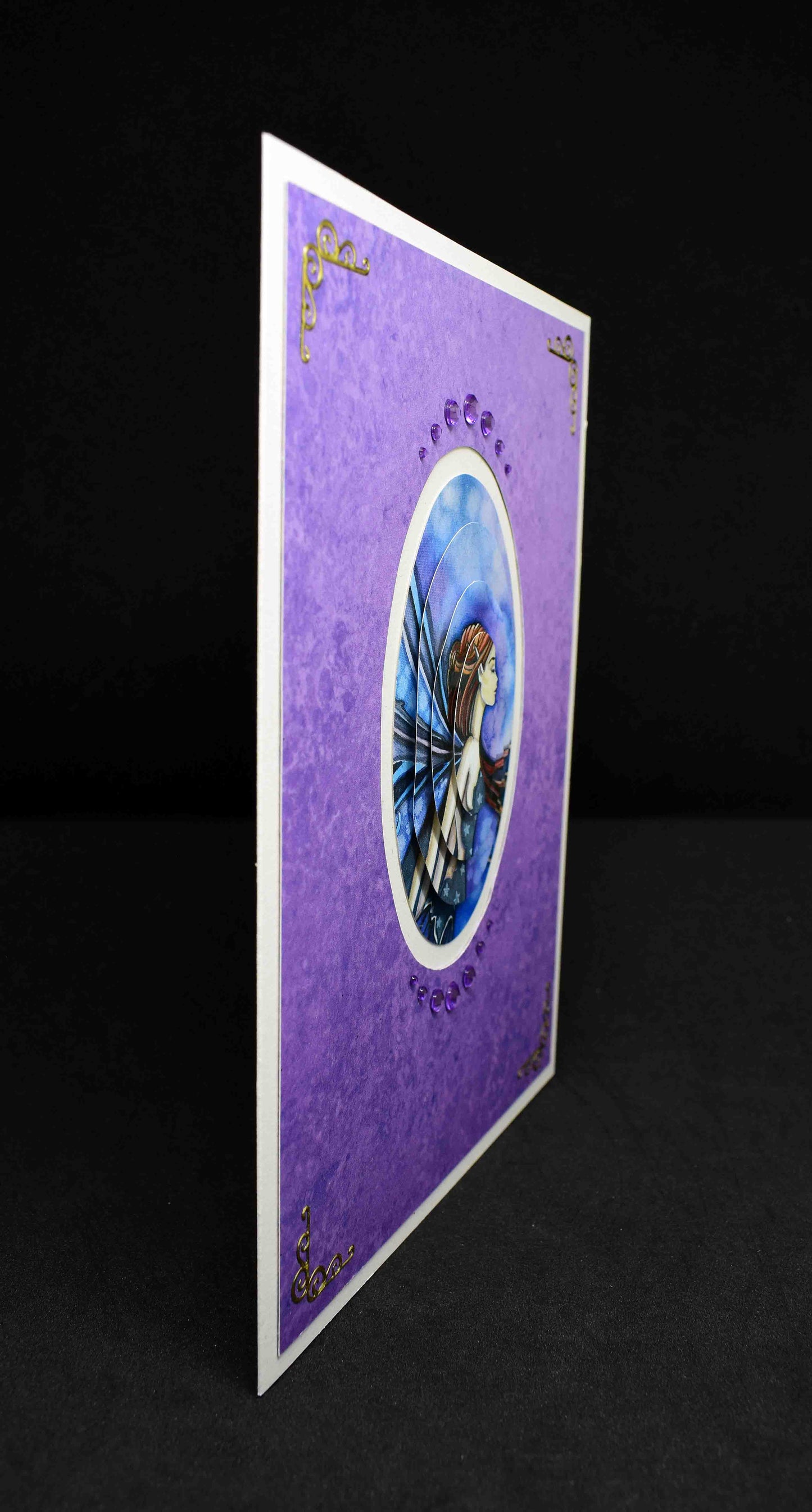 Carte anniversaire 3D elfe - carte féérique originale personnalisable