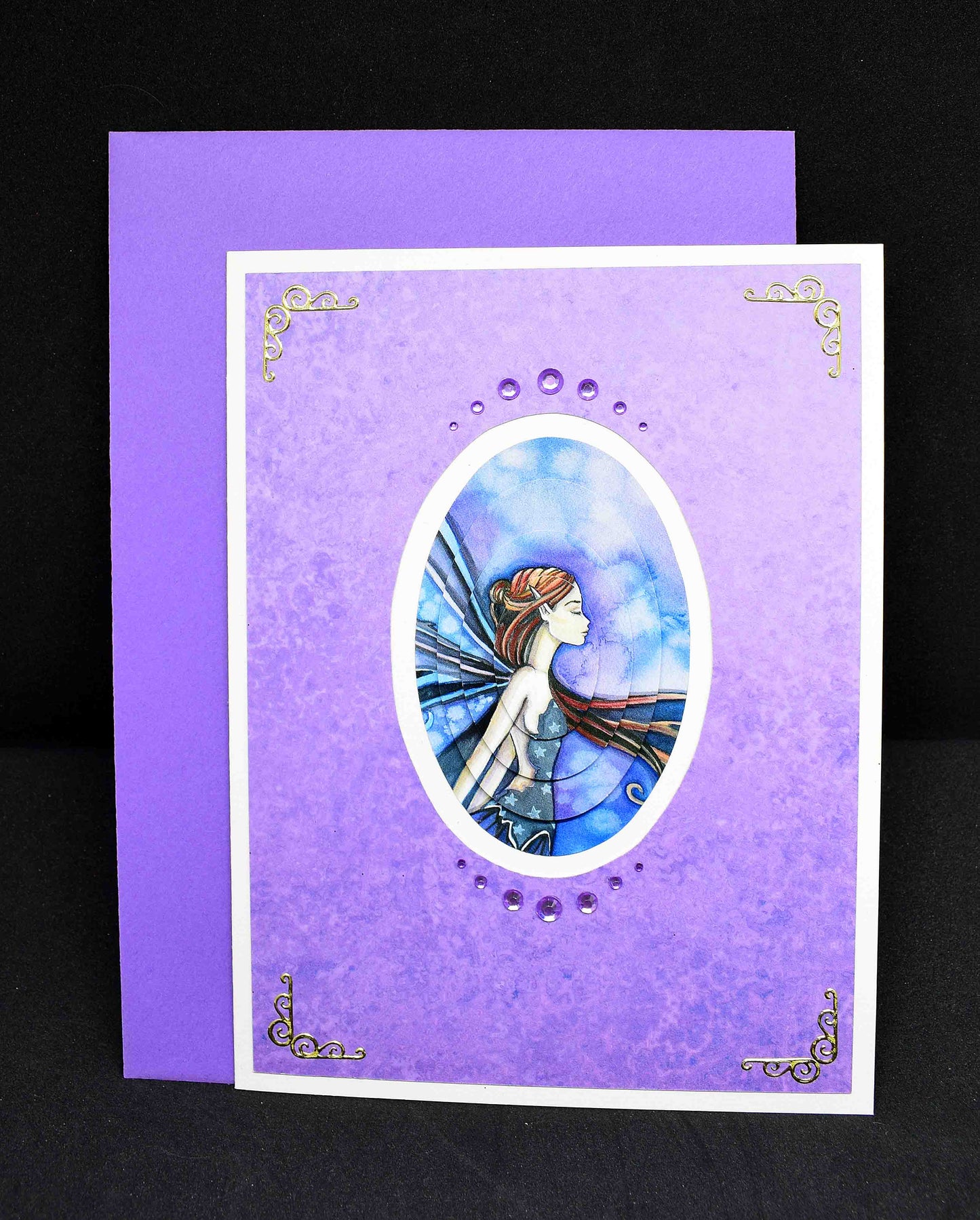 Carte anniversaire 3D elfe - carte féérique originale personnalisable