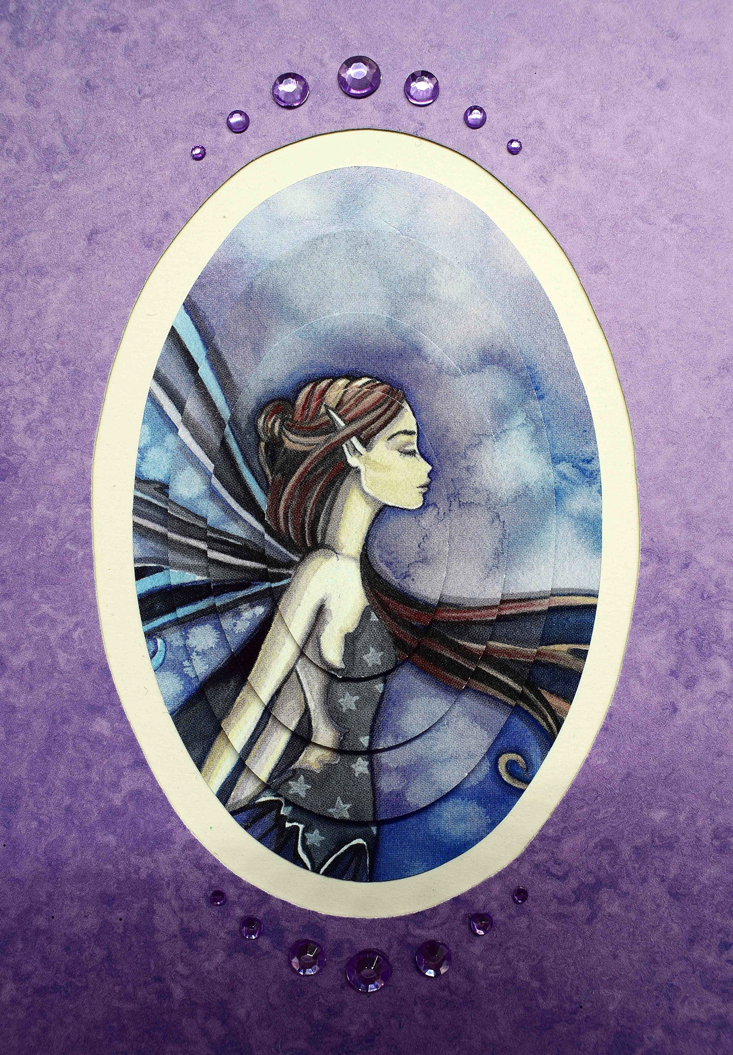 Carte anniversaire 3D elfe - carte féérique originale personnalisable