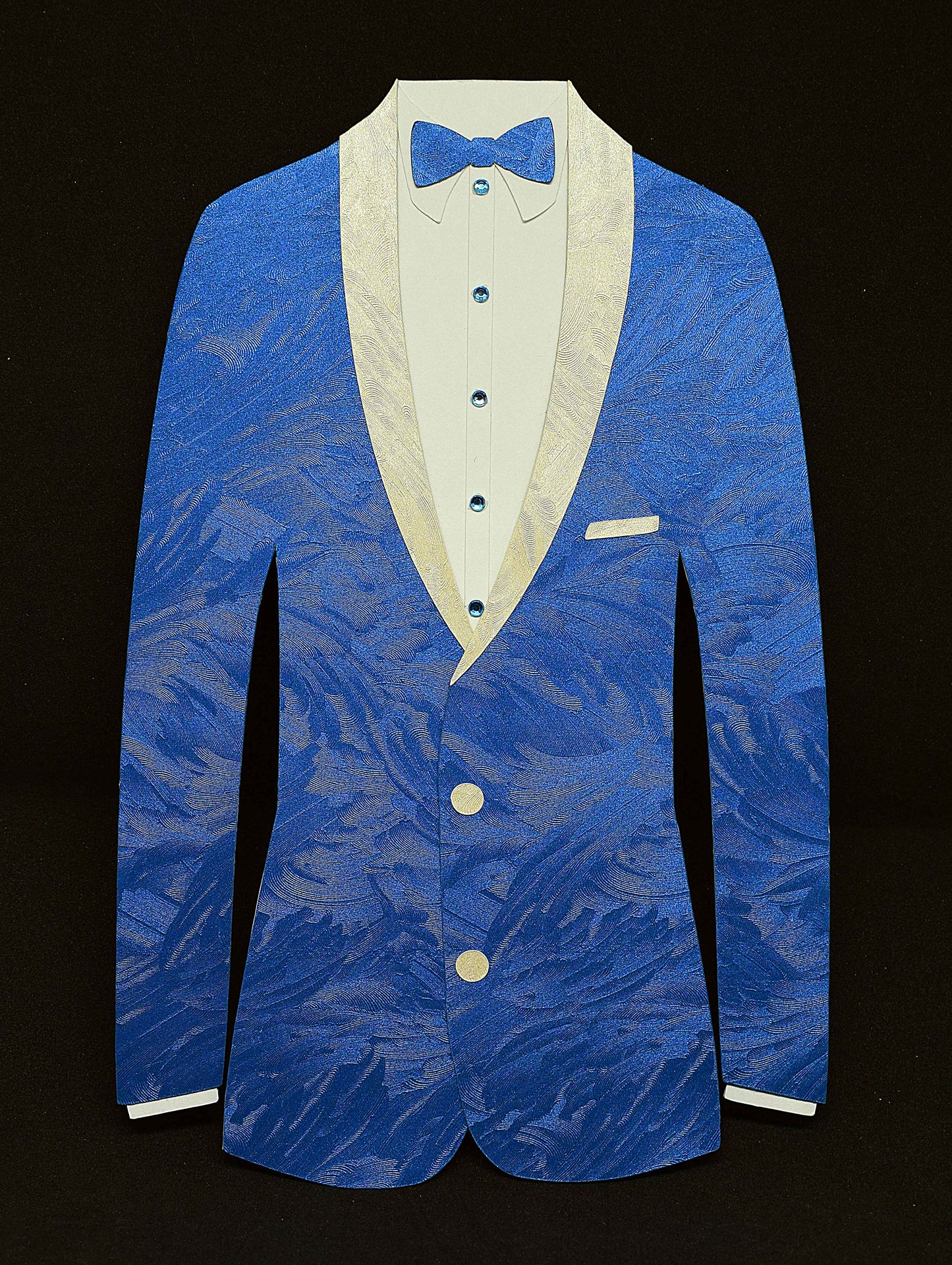 Carte d'anniversaire homme Costume nœud papillon - Carte chevalet personnalisable