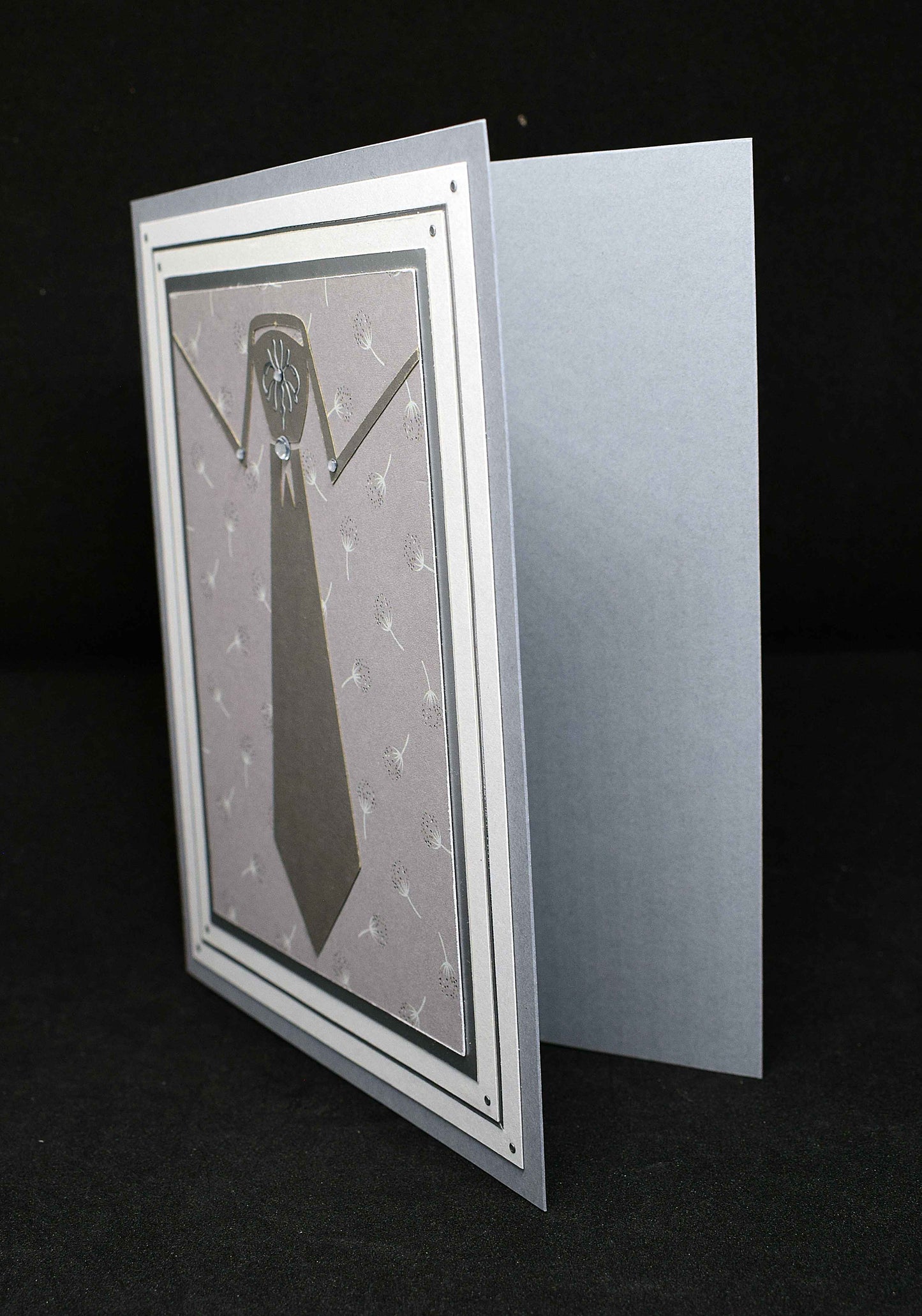 Carte d'anniversaire homme - carte personnalisable motif chemise et cravate