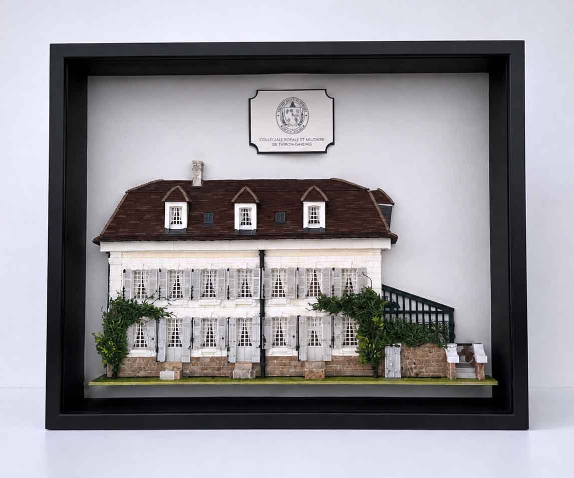Maquette tridimentionnelle de la collégiale royale et militaire de Thiron-Gardais