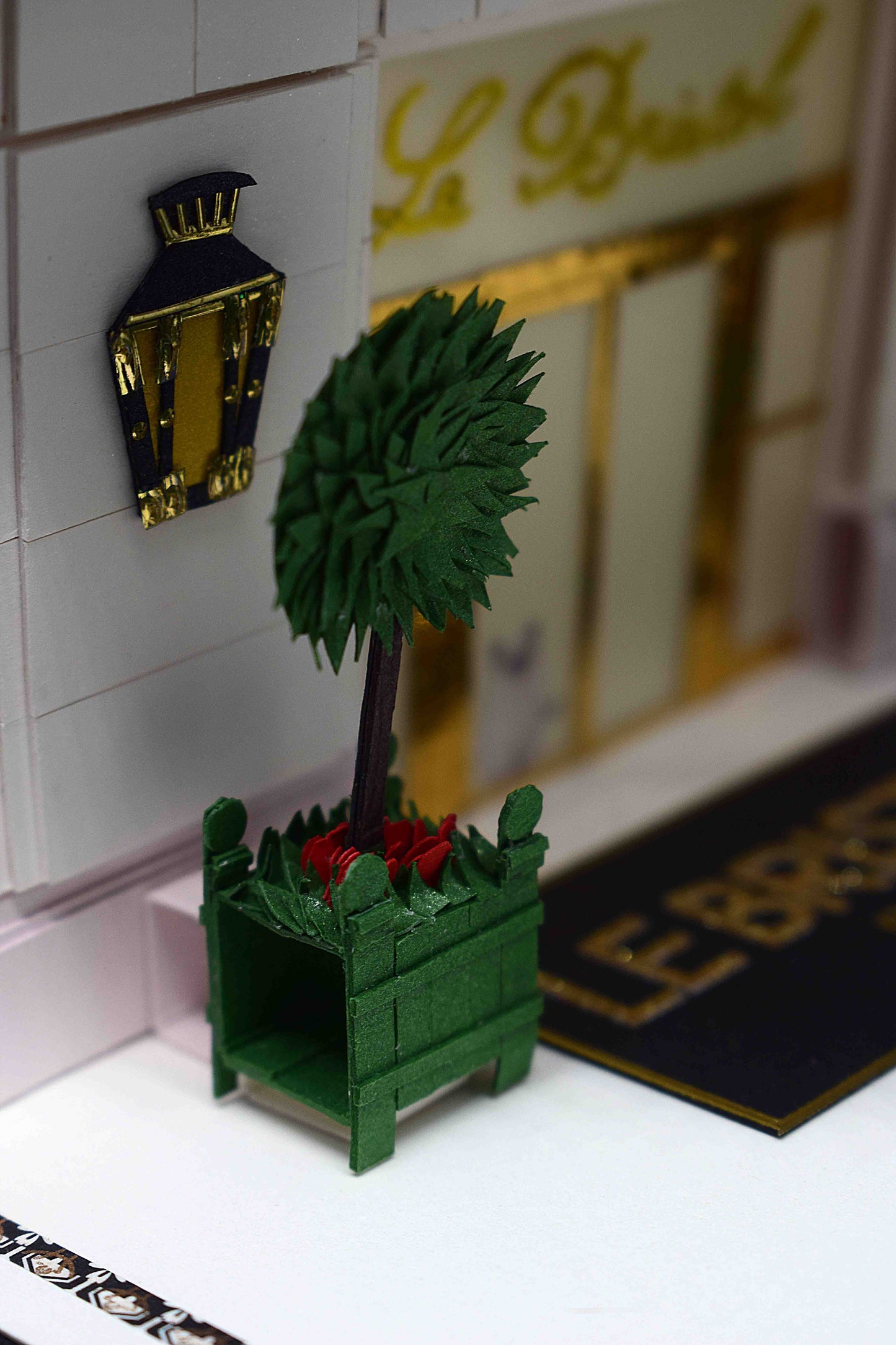 Carte de voeux en pop up  motifsentrée du palace "le Bristol"