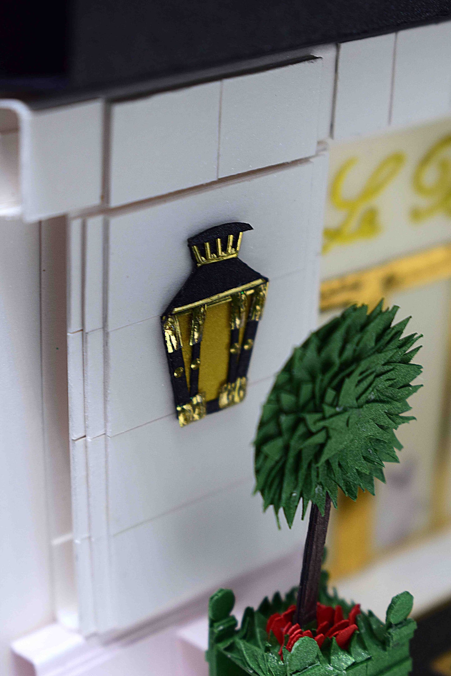 Carte de voeux en pop up  motifsentrée du palace "le Bristol"