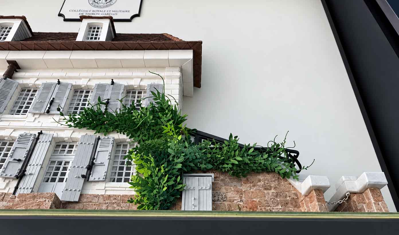Maquette tridimentionnelle de la collégiale royale et militaire de Thiron-Gardais