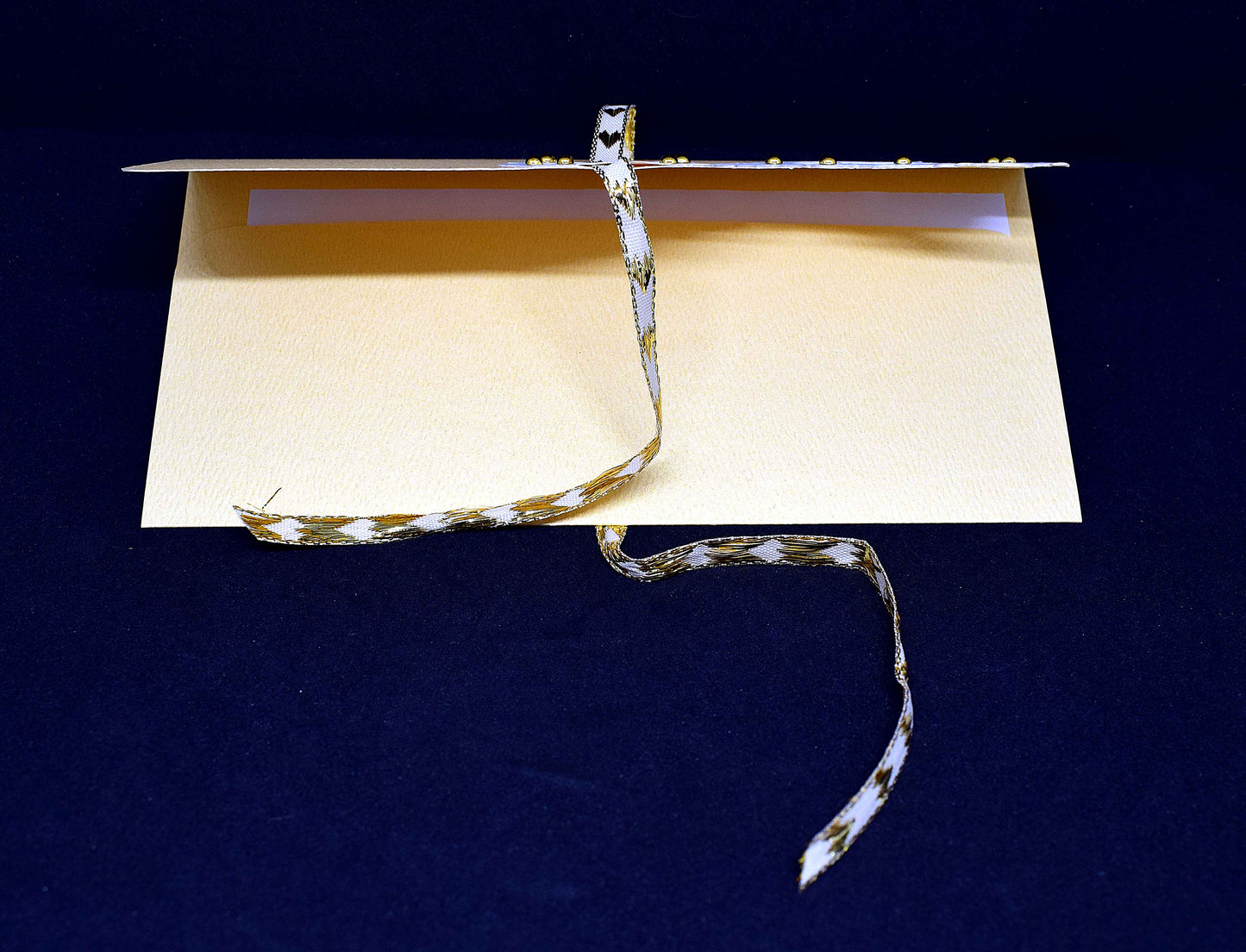 Carte pochette noel arabesque en relief - Carte cadeau artisanale personnalisable pour chèque et billet