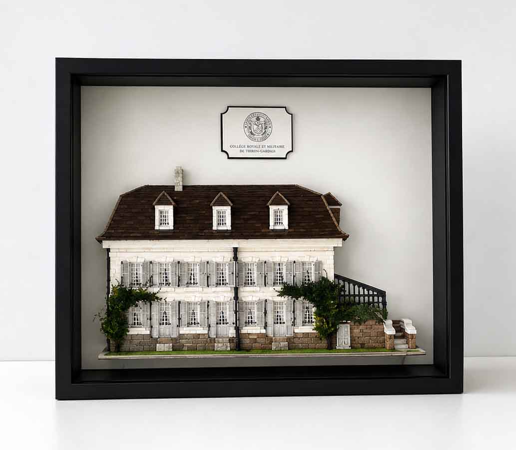 Maquette tridimentionnelle de la collégiale royale et militaire de Thiron-Gardais