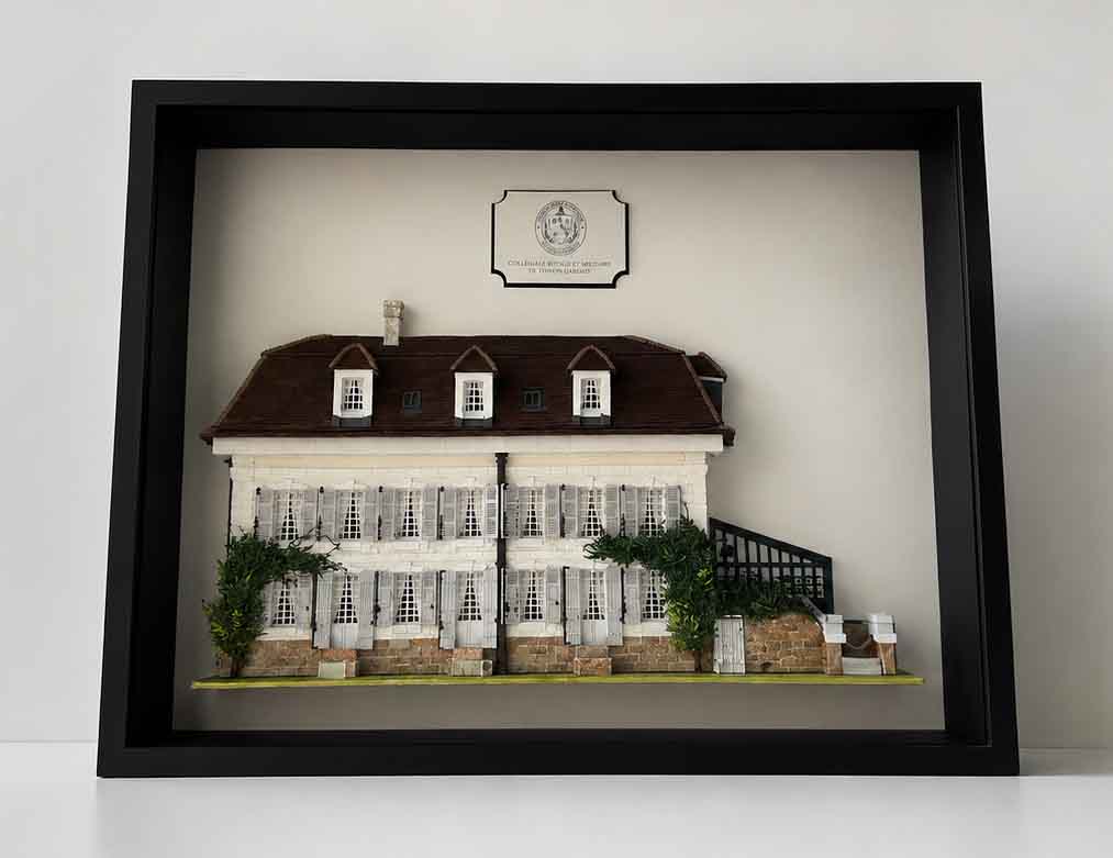 Maquette tridimentionnelle de la collégiale royale et militaire de Thiron-Gardais