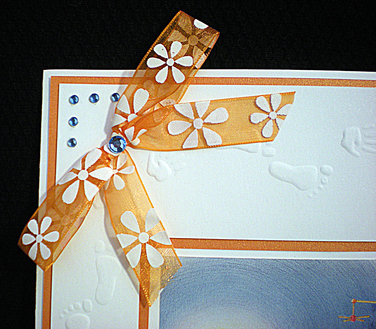 Carte de naissance - Carte bébé 3D faite main