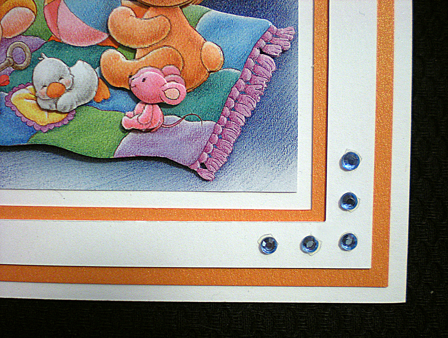 Carte de naissance - Carte bébé 3D faite main