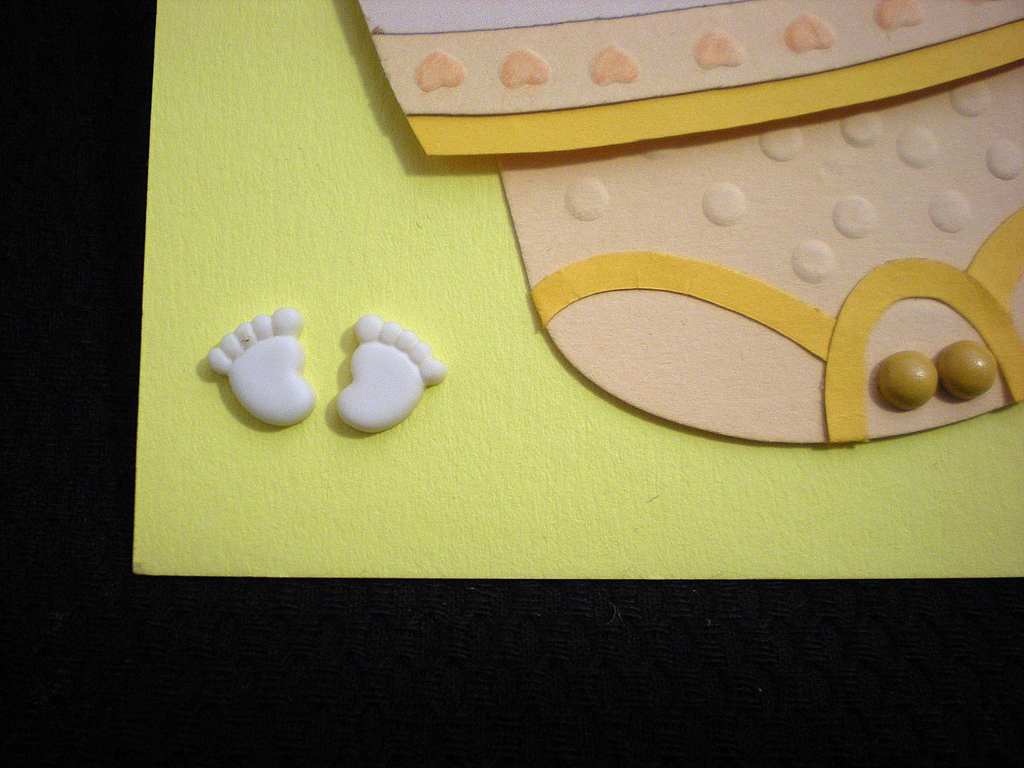 Carte de naissance garçon en relief - Vêtement bébé - carte artisanale pour naissance ou baptême