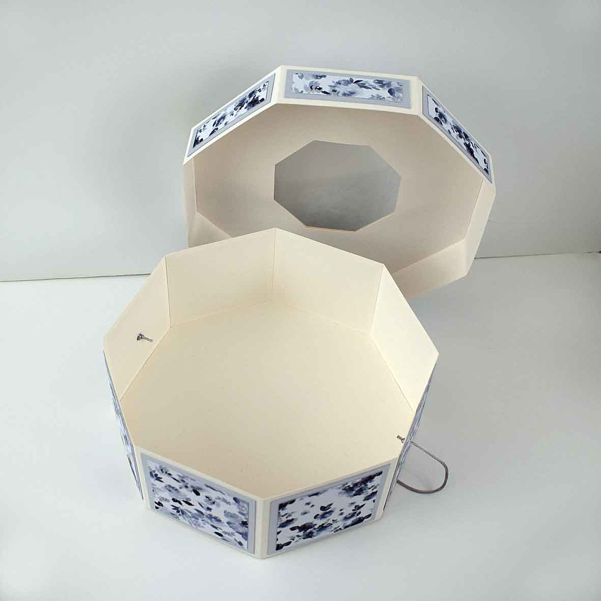 Boite à chapeau, chapeau boite surprise aux fleurs