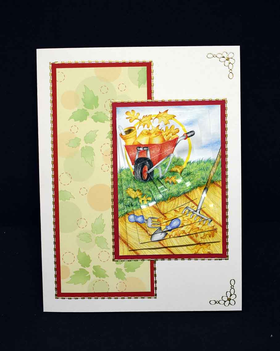 Carte pour départ à la retraite, Brouette en 3D