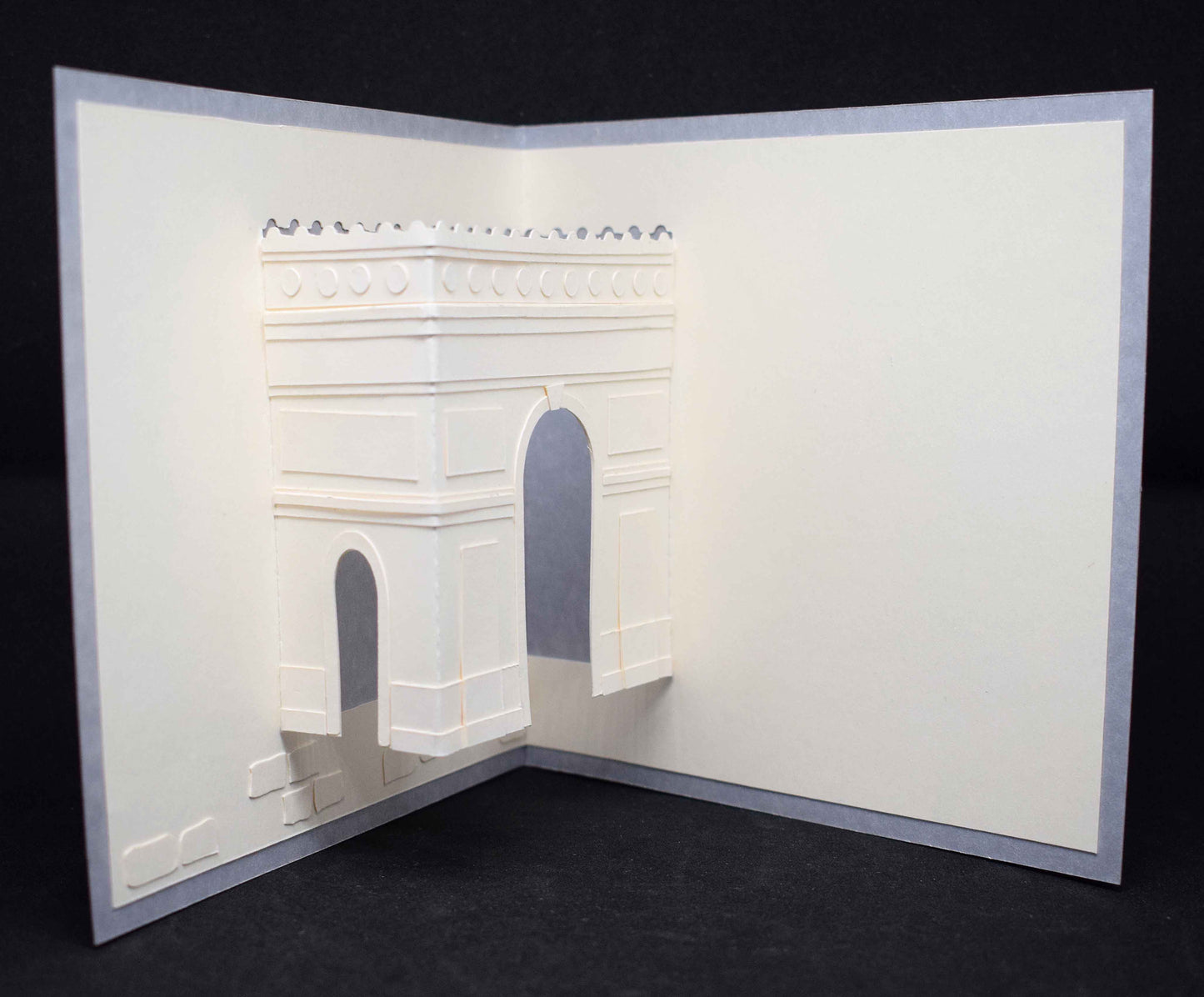 Carte pop up Arc de triomphe - carte de voeux originale Paris - Carte artisanale personnalisable