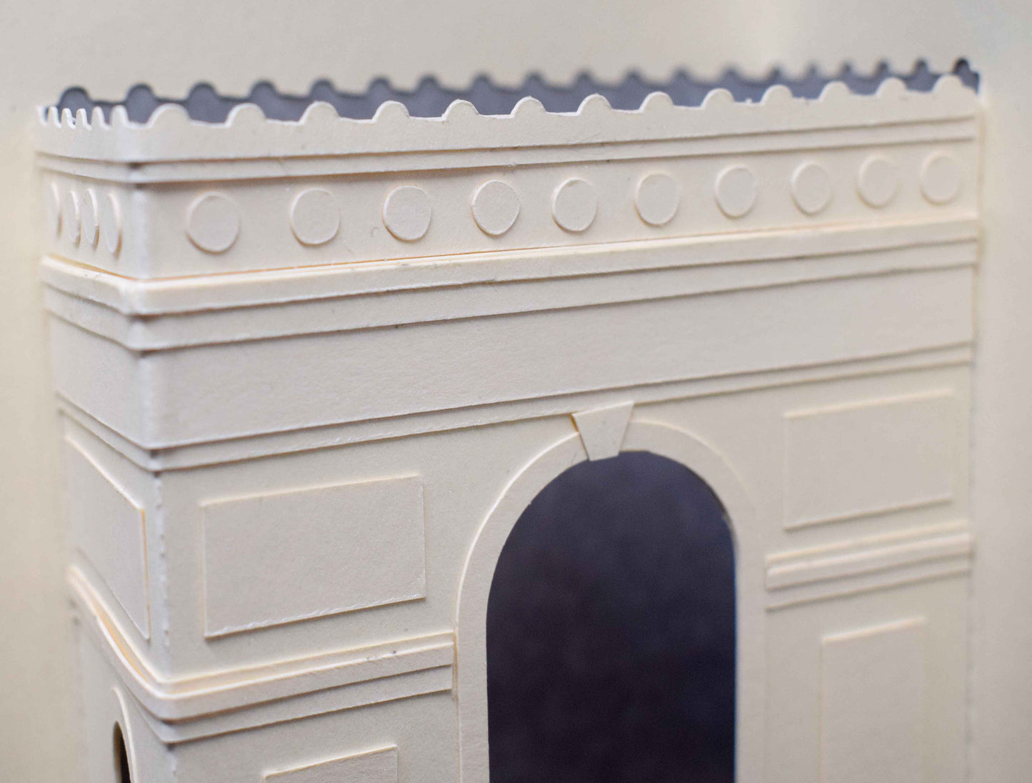 Carte pop up Arc de triomphe - carte de voeux originale Paris - Carte artisanale personnalisable