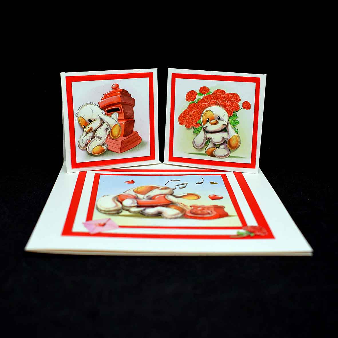 Carte pour Saint Valentin , Mylo amoureux en 3D