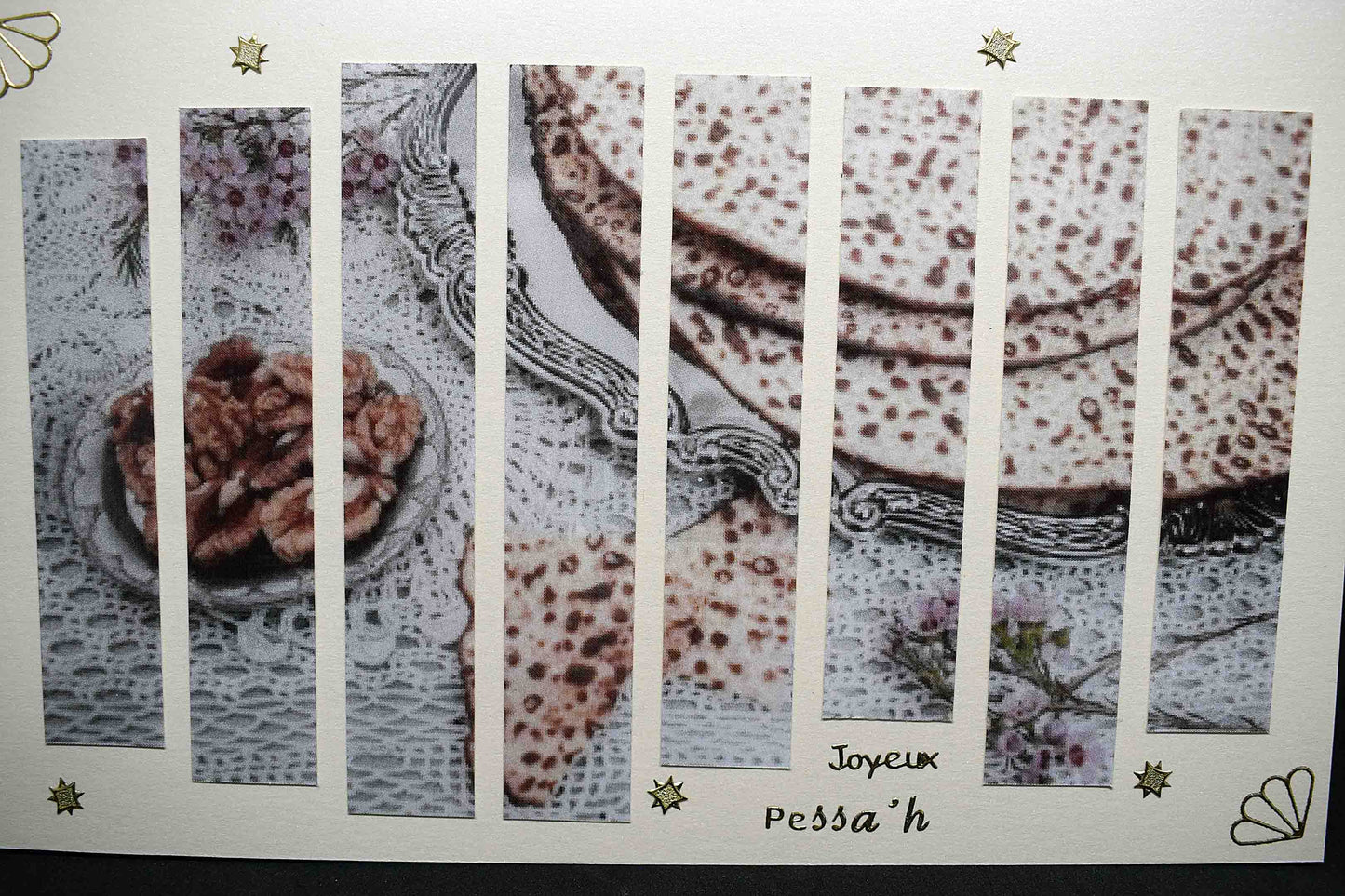 Carte  de Pessa'h 3D  – carte artisanale personnalisable fête juive