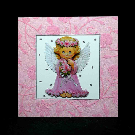 Carte anniversaire 3D ange - carte originale personnalisable