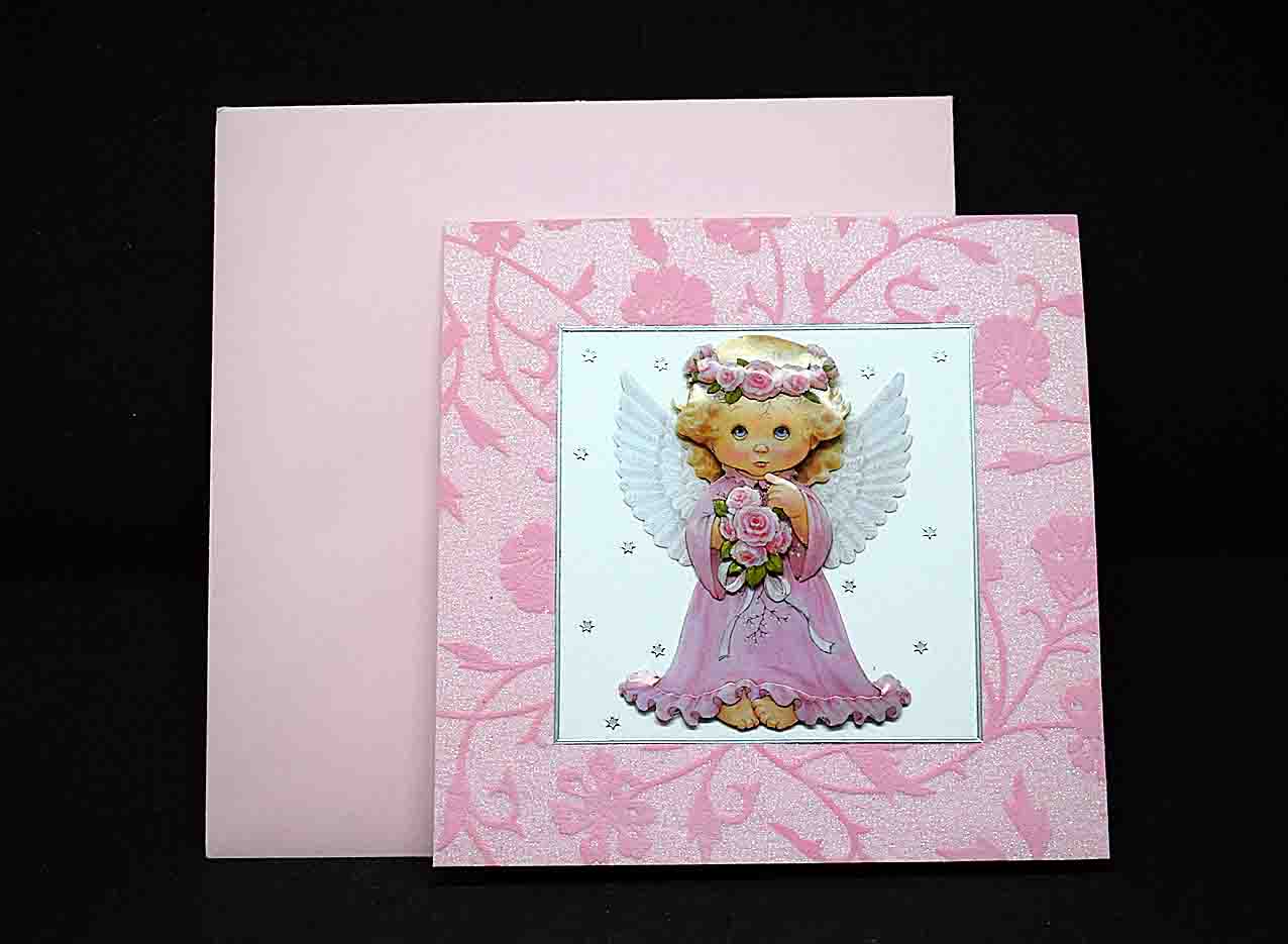 Carte anniversaire 3D ange - carte originale personnalisable