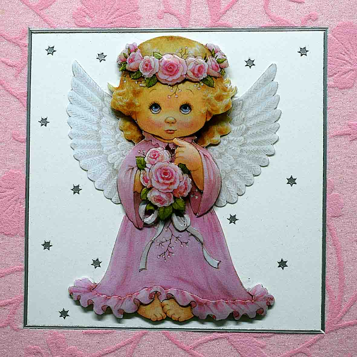 Carte anniversaire 3D ange - carte originale personnalisable