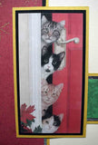 Carte de Noël en relief, motifs chats de NOËL