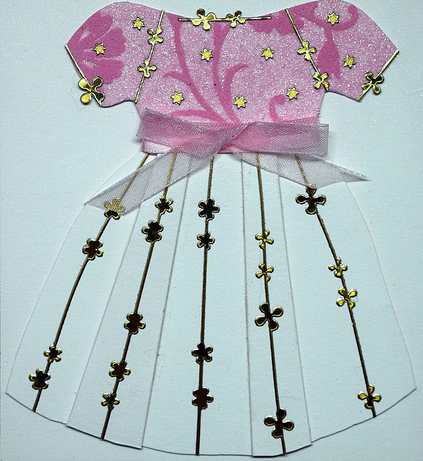 Carte de communion fille en relief 3D – Carte bébé personnalisable – Création artisanale