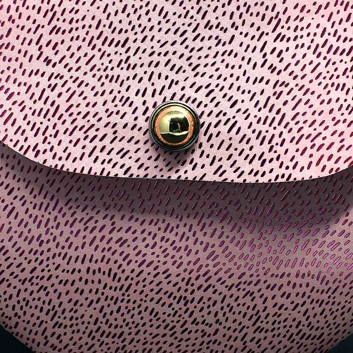 Petit sac à cadeau artisanal rose anse chaine plaqué or rose- boite surprise élégante personnalisable