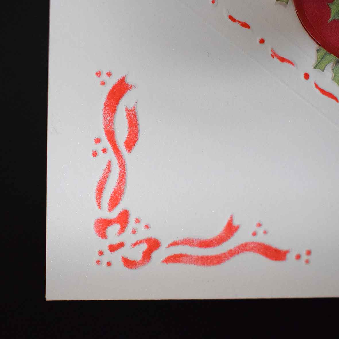 Carte de Noël en relief, triangle découpé, 3D bougie